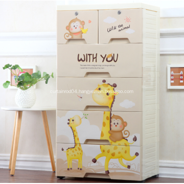 Colorful Plastic Drawer Cabinet for Bedroom